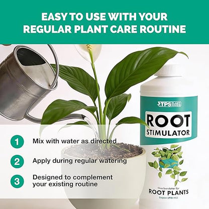 Root Stimulator for Indoor Plants – Liquid Root Booster with Probiotics & Seaweed to Support Healthy Root Growth, 8 oz