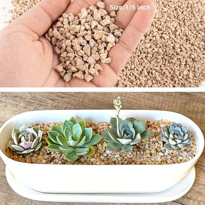 45lb Maifanitum Stones for Succulent Cactus Bonsai Decorative Rocks-Indoor Plants Soil Covers,Horticultural Gravel, Potting Pebbles for Terrarium, Fairy Gardening, Top Dressing