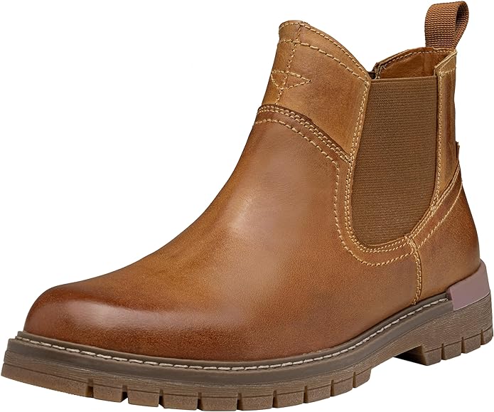 Jousen Chelsea Boots Casual Slip On Ankle Waterproof Mens Boots