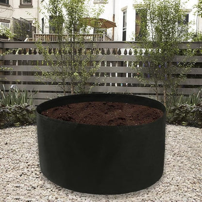 Toyfun 100 Gallon Grow Bags Extra Large Fabric Raised Planting Bed Round Raised Planter Garden Bed Bag Durable Felt Fabric Planter Pot for Herb Flower Vegetable Plants