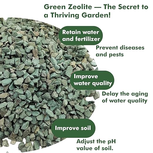 11 lbs Succulent and Cactus Bonsai Pebbles, 4-6mm Decorative Landscaping Stones Natural Garden Gravel Rocks for Indoor Outdoor Plants Aquariums DIY, and Gardening Top Dressing, Green Zeolite