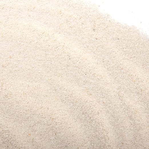 18 Pounds Aquarium White Sand Natural Decorative Sand,Coarse Sand Stone,Coarse Silica Sand,use in Aquariums,Crafts,Decor,Vase Filler,Succulent Rocks
