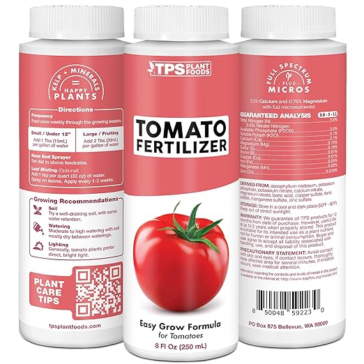 Tomato Fertilizer – Liquid Plant Food for Tomatoes, Promotes Healthy Growth & Fruit Production, 8 oz