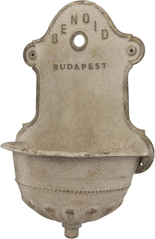 Creative Co-Op Reproduction of Vintage Iron Wall Water Fountain