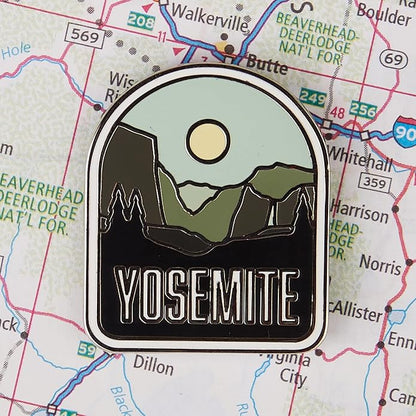 Vagabond Heart Yosemite National Park Enamel Pin - Yosemite Souvenir - Yosemite Pin