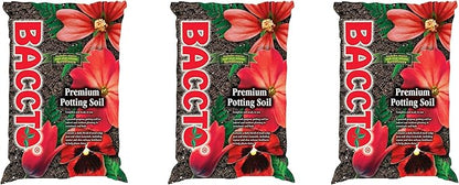 Michigan Peat 1225 Baccto Premium Potting Soil, 25-Pound (Three Pack)