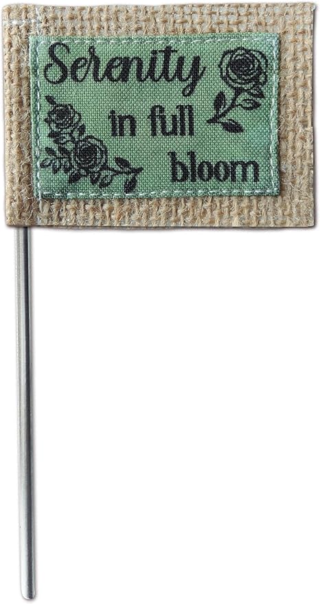 Abbey & CA Gift Serenity Full Bloom Flag Flower Pick