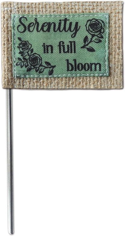 Abbey & CA Gift Serenity Full Bloom Flag Flower Pick