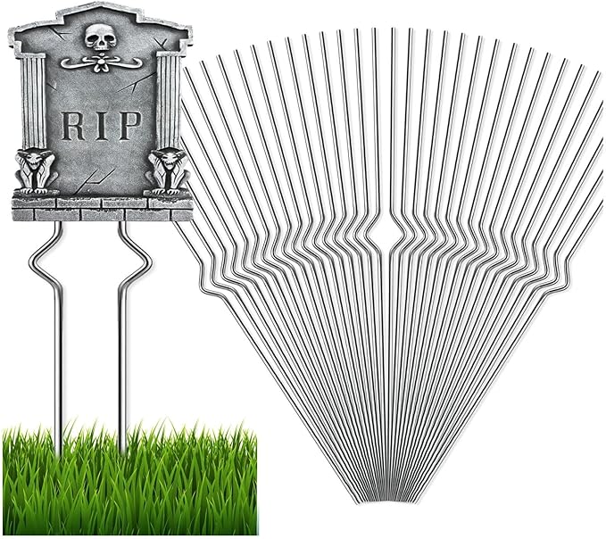 Yard Sign Stakes - 36 Pack Heavy Duty Metal Wire Stakes for Easter Garden Lawn Signs 13'' Alternative to H Frame for Corrugated Plastic Yard Signs Holder