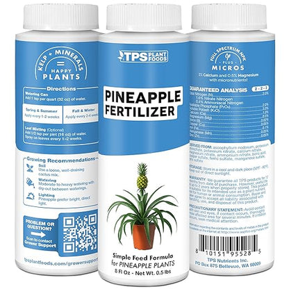 Pineapple Fertilizer for Pineapple Plants, Supports Fruit Production and Indoor/Outdoor Success, Liquid Fertilizer by TPS Plant Foods, 8 oz (250mL)
