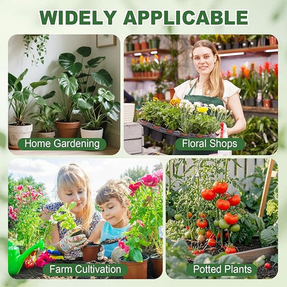 8pcs Upgraded Plant Stem Support, Transparent Plant Support for Indoor Plants, 4 Sizes Climbing Houseplant Stem Holders, Reusable Plant Stabilizer, Indoor Plants Accessories