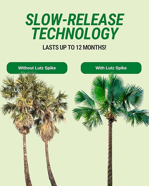 Magnesium Palm Tree Fertilizer Spikes, Pack of 40 - Fertilizer Sticks & Plant Food Spikes for Palm Trees & Ferns - Contains Magnesium, Sulfur & Nitrogen, Essential Nutrients