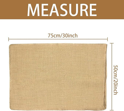 Burlap Bags- 20" × 30" Natural Jute Burlap Sacks, Reusable Plant Grow Bags Root Vegetable Holders Strong Potato Sacks for Gardening Planting Food Storage