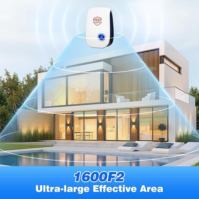 Ultrasonic Pest Repellent-10 Packs, Pest Control Insect Repeller for Bugs, Mouse, Mosquito, Roach, Rodent, Spider, Family Friendly Pest Control for Home Office Kitchen