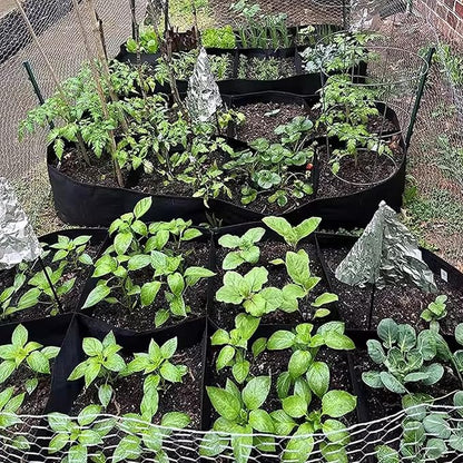 Fabric Garden Bed, 3 x 6 Feet, 8 Grid Planter Box, 128 Gallon Raised Bed for Vegetables and Flowers