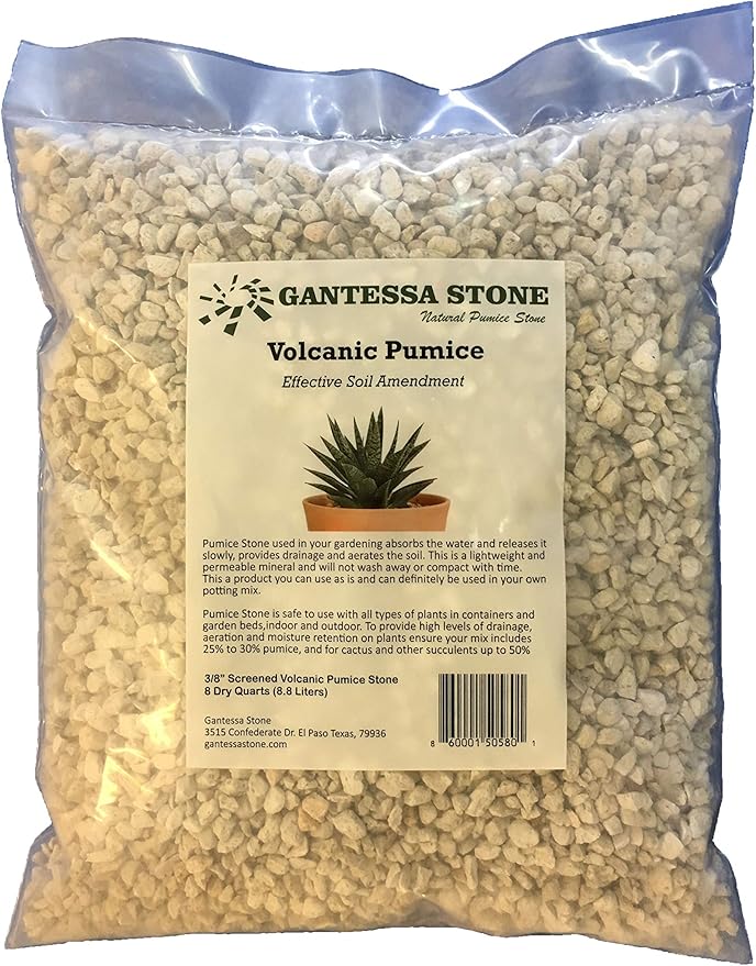 Gardening Pumice for Plants Soil Amendment | 3/8" Screened | 8 Quarts