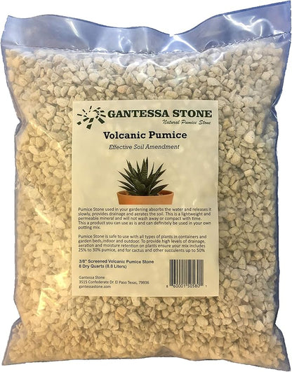 Gardening Pumice for Plants Soil Amendment | 3/8" Screened | 8 Quarts