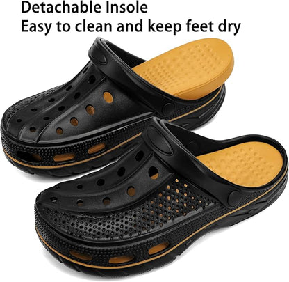 Women Men Orthopedic Clogs Arch Support Garden Shoes Sandals Slippers with Plantar Fasciitis Insoles