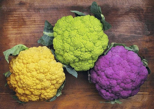 300+ Seeds Cauliflower Mix Cabbage - Vegetable Multicolor
