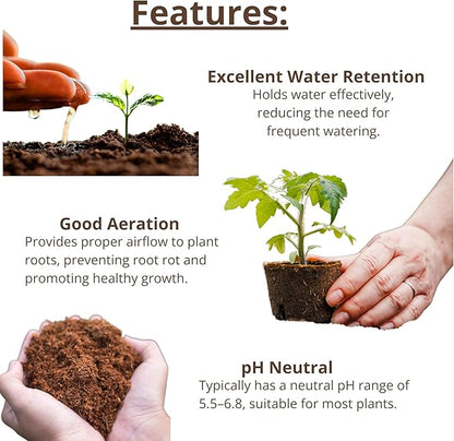 LaLaGreen Indoor Potting Soil (50mm, 50 Pack) Peat Pellets Organic Seed Starter Mix Nutrient Pods Plugs, Compressed Coco Coir for Planting Herbs Plants Flowers and Vegetables Seedlings Outdoor Garden