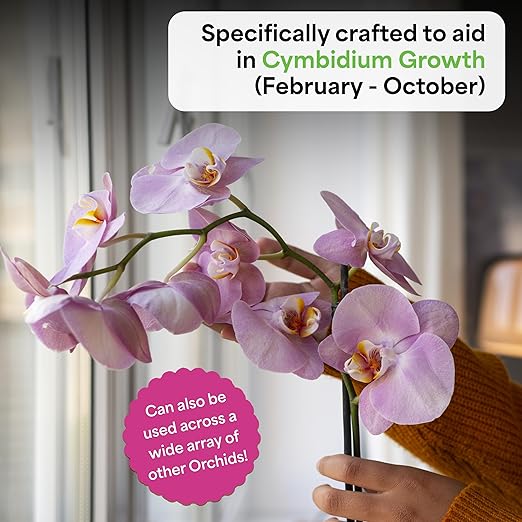 Grow More Premium Growth Formula 30-10-10 Orchid Food Fertilizer - 15oz Water Soluble, High Nitrogen Orchid Fertilizer for Robust Growth & Vibrant Blooms
