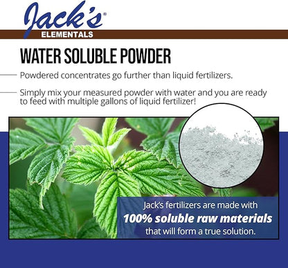 Jack's Elementals Mix of Soluble Traces MOST Water-Soluble Fertilizer with Micronutrients to Correct Chlorosis in Plants Grown in Continuous Liquid Feed Programs, 1lb