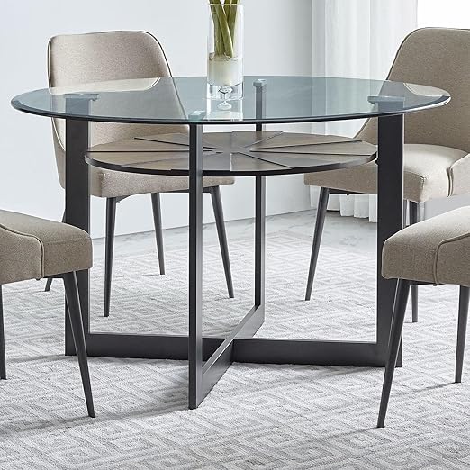 Custom Cut Glass 1/2" Thick - Clear Tempered Glass Cut to Size - Round Replacement Glass for Dining Tables, Tabletops with Bevel Edge by Fab Glass and Mirror