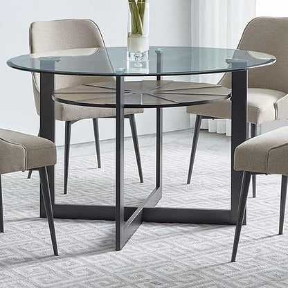 Custom Cut Glass 1/2" Thick - Clear Tempered Glass Cut to Size - Round Replacement Glass for Dining Tables, Tabletops with Bevel Edge by Fab Glass and Mirror