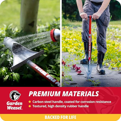 GARDEN WEASEL Bulb Planter - Long Handle | Annuals, Ground Cover, Vegetables, Spring and Fall Bulbs | Sod Cutter, Remover, and Plugger, Grass Planter, Bulb Planting Tool | 91350