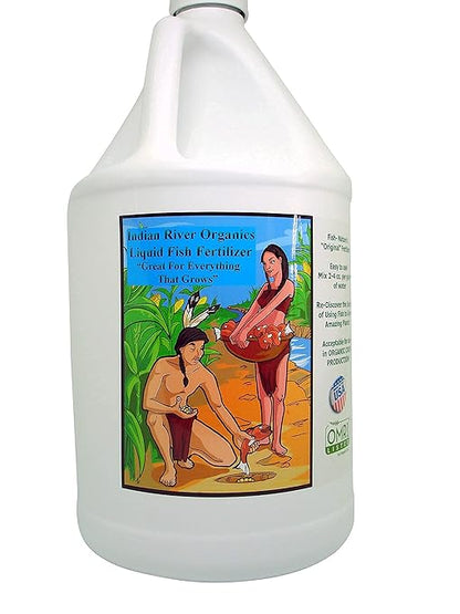 Fish Fertilizer - Omri Listed Hydrolyzed Fish Fertilizer for Plants (1 Gallon)