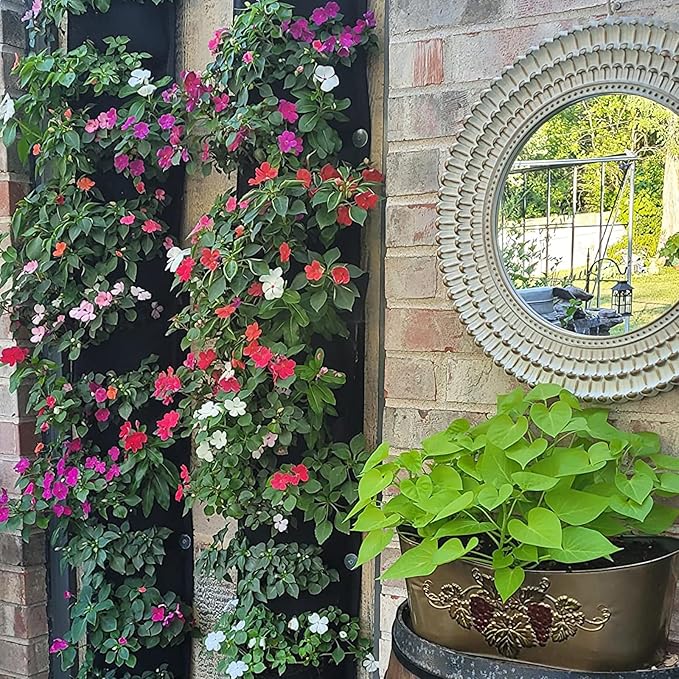 New Upgraded Deeper and Bigger 7 Pocket Hanging Vertical Garden Wall Planter For Yard Garden Home Decoration