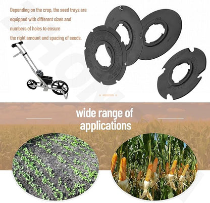 12 Set Standard 60010 60009 Optional Seed Plate set for Earth Way 1001-B Garden Seeder, Contains Light Carrot Lima Bean Popcorn Cucumber Popcorn Seed Plate, Broccoli & Blank Customizable Seed Plate