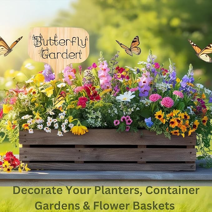 100 Pack 4.5 Inch Tall Plant Labels Garden Markers Plant Name Tags Great Holiday Gift for Plant Lovers and Gardeners Easy to See Writing Area with Full Size Marker