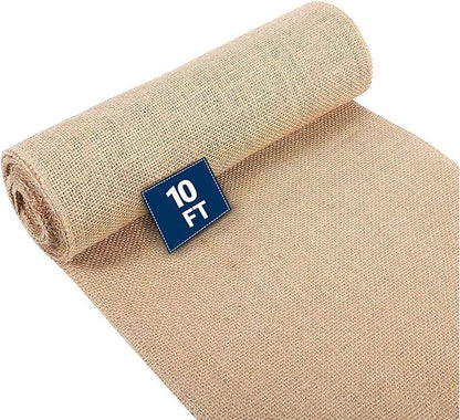 Natural Burlap Fabric Roll - Garden Plant Cover, Jute Material, 40" x10ft, for Rustic Decor, Gardening, Weed Barrier, Plant Wrapping (5 x 5 Weave)