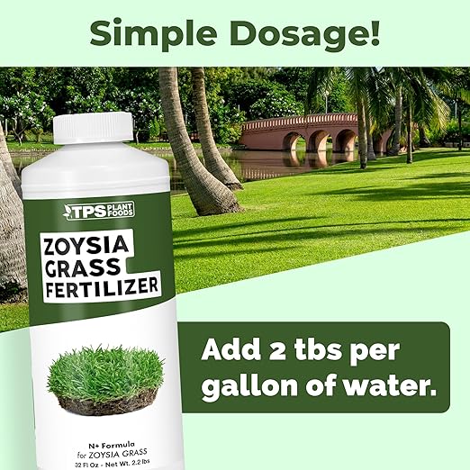 Zoysia Grass Fertilizer for Zoysia Grass, Great for Zenith, Emerald, and Zeon Varieties, Liquid Fertilizer by TPS Plant Foods, 32 oz (1 Quart)