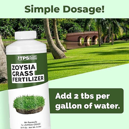 Zoysia Grass Fertilizer for Zoysia Grass, Great for Zenith, Emerald, and Zeon Varieties, Liquid Fertilizer by TPS Plant Foods, 32 oz (1 Quart)