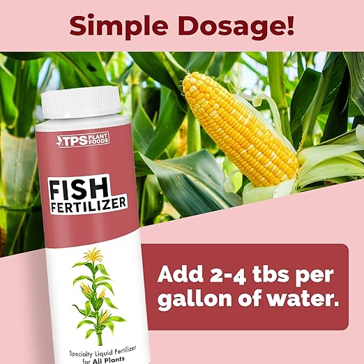 Fish Fertilizer, Complete Liquid Fish Plant Food, 8 oz (250mL)