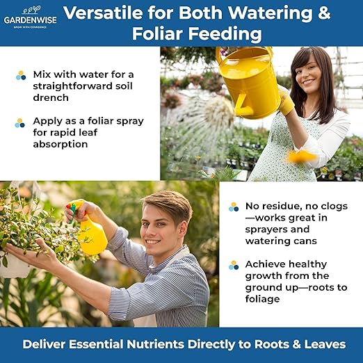 20-20-20 Water-Soluble Fertilizer – Powder for Liquid Plant Food for Indoor & Outdoor Plants, Orchids, Vegetables, Lawns, Flowers – 20 20 20 Fertilizer 1/2 Quart (1 lb)