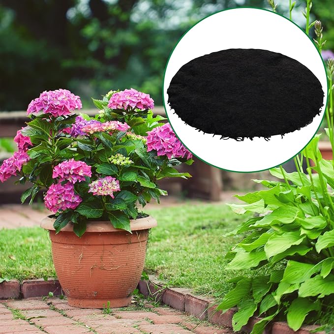 6 Pack Pot Mesh Drainage Discs, 9 Inch Thickened Drainage Hole Insert Pads, Reusable Plant Pot Bottom Mesh Mats for Indoor Outdoor Gardening to Prevent Soil Loss and Keep Root Healthy