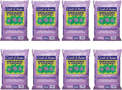 Coast of Maine Organic & Natural Planting Soil for Acid Loving Plants Azalea, Rhododendron & Berries - Premium Planting soil w/ Composted Manure, Sphagnum Peat Moss - Low pH, Enhanced Drainage (20 Qt)