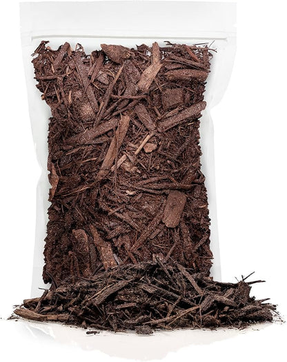Organic Brown Mulch by Gardenera - Enhance Soil Health and Plant Vitality - 2 QUARTS