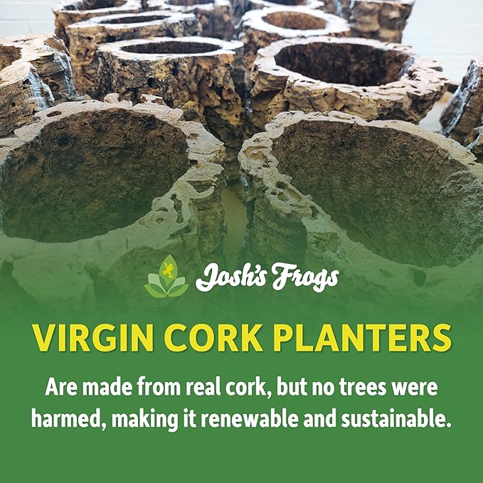 Josh's Frogs Virgin Cork Planters (4 inch Tall)