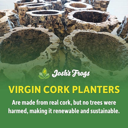 Josh's Frogs Virgin Cork Planters (4 inch Tall)