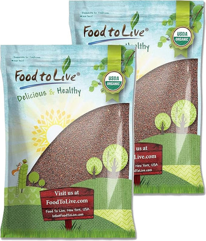 Food to Live Organic Broccoli Seeds for Sprouting, 18 Pounds – Non-GMO, Vegan, Kosher, Sirtfood, Bulk. Rich in Sulforaphane, Vitamin C. Grow Sprouts, Microgreens for Salads, and Sandwiches