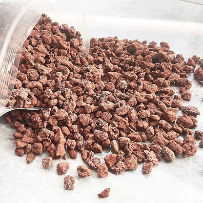 Lava Rocks for Plants -100% Pure Volcanic Rock No Dyes or Chemicals-Best Lava Stones Top Dressing for Cacti Succulents Plants,Bonsai (Red, 20LBS)