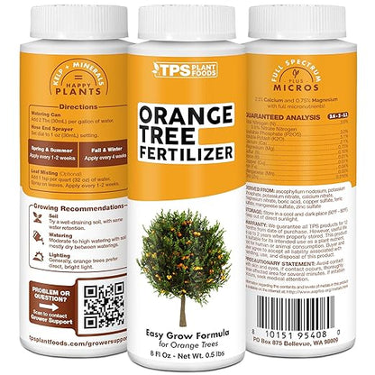 Orange Tree Fertilizer, Complete Liquid Orange Tree Citrus Plant Food, 32 oz (1 Quart)