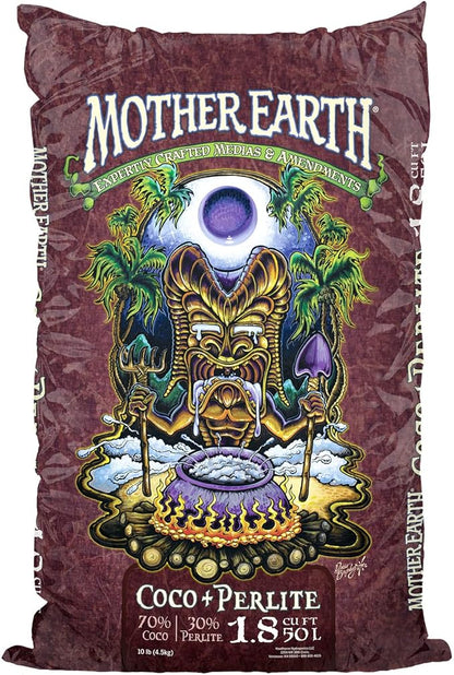 Mother Earth Coco + Perlite Mix, Growing Media for Indoor and Outdoor Container Gardening, 1.8 cu. ft.