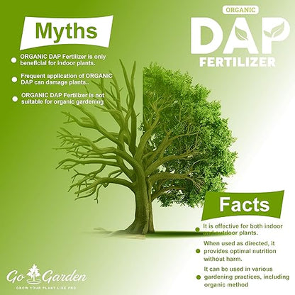 Go Garden DAP Fertilizer – 100% Water-Soluble Plant Food for Indoor & Outdoor Plants – Boosts Growth, Flowering & Fruiting – Easy to Use Granules (400g)