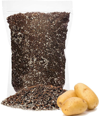 GARDENERA Premium Organic Potting Soil - 1 Quart - The Ideal Growing Medium for Delicious and Nutritious Homegrown Potatoes