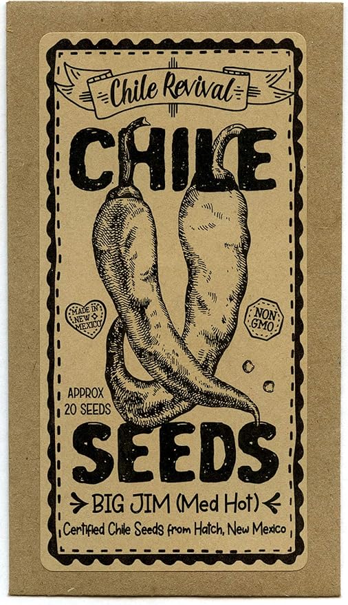 Hatch Chile Seeds from Chile Revival - Qty 20 (Medium/Hot Big Jim)